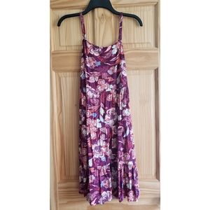 Old Navy Printed Sleeveless Tiered Dress